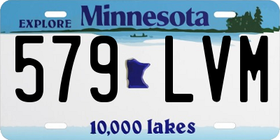 MN license plate 579LVM
