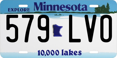 MN license plate 579LVO