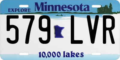 MN license plate 579LVR