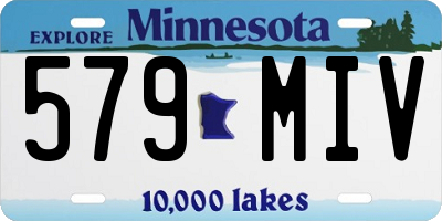 MN license plate 579MIV