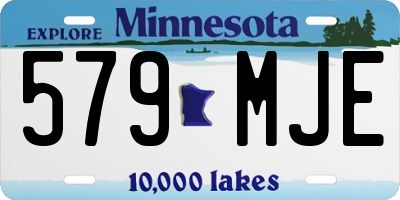 MN license plate 579MJE