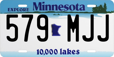 MN license plate 579MJJ