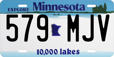 MN license plate 579MJV