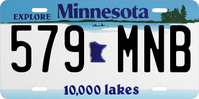 MN license plate 579MNB
