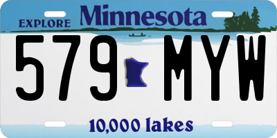 MN license plate 579MYW