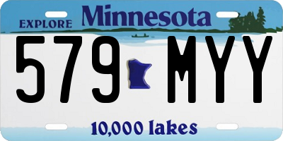 MN license plate 579MYY
