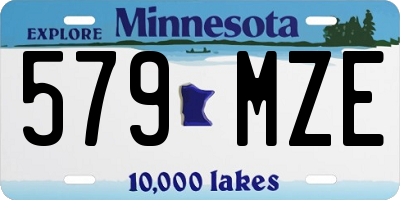 MN license plate 579MZE