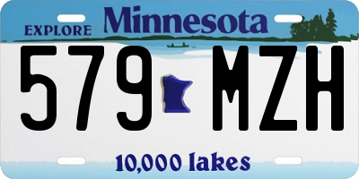 MN license plate 579MZH