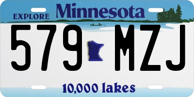 MN license plate 579MZJ