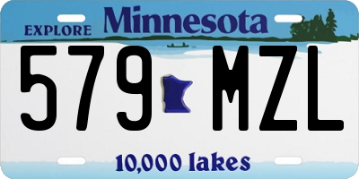 MN license plate 579MZL