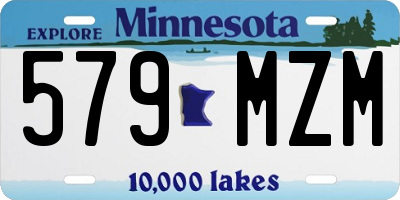 MN license plate 579MZM