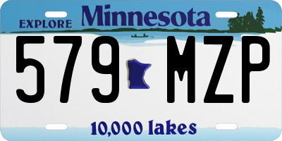 MN license plate 579MZP