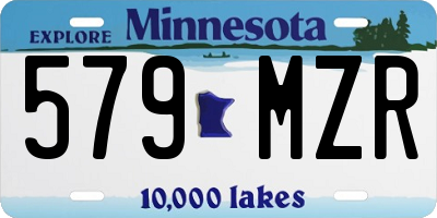 MN license plate 579MZR
