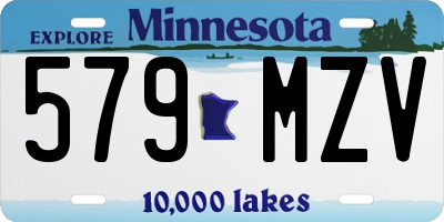 MN license plate 579MZV