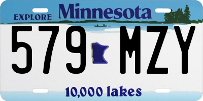 MN license plate 579MZY