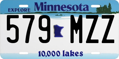 MN license plate 579MZZ