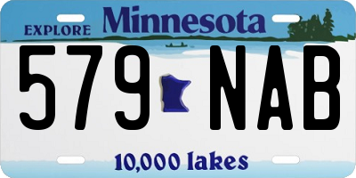 MN license plate 579NAB