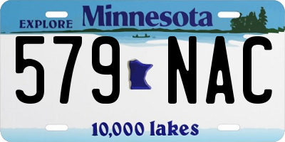 MN license plate 579NAC
