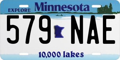 MN license plate 579NAE
