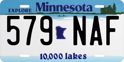 MN license plate 579NAF
