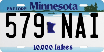 MN license plate 579NAI