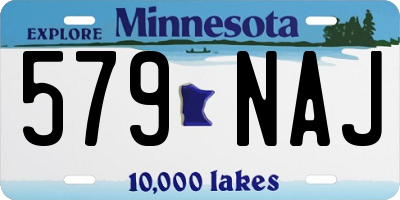 MN license plate 579NAJ