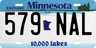 MN license plate 579NAL