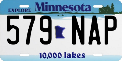 MN license plate 579NAP