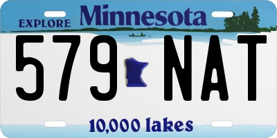 MN license plate 579NAT