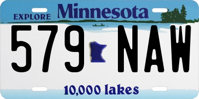 MN license plate 579NAW