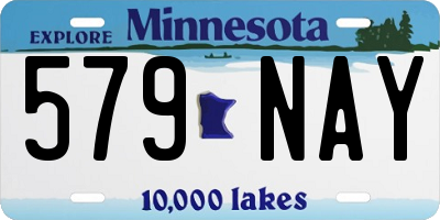 MN license plate 579NAY