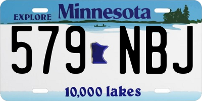 MN license plate 579NBJ