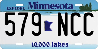 MN license plate 579NCC