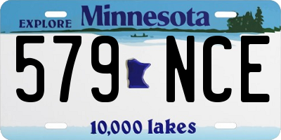 MN license plate 579NCE