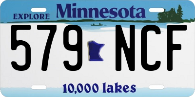 MN license plate 579NCF