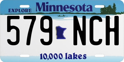 MN license plate 579NCH