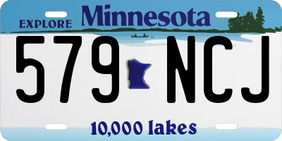 MN license plate 579NCJ