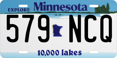 MN license plate 579NCQ