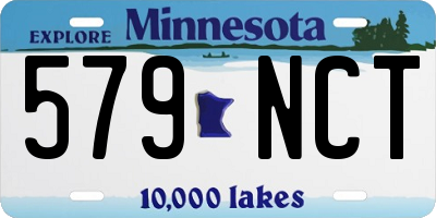 MN license plate 579NCT