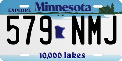MN license plate 579NMJ