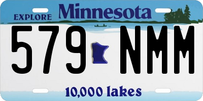 MN license plate 579NMM