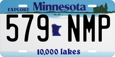 MN license plate 579NMP