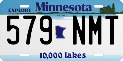 MN license plate 579NMT