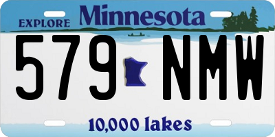 MN license plate 579NMW