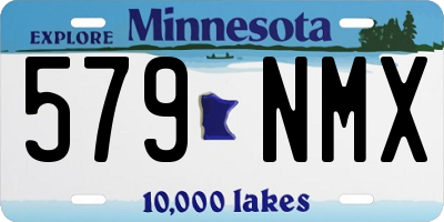 MN license plate 579NMX