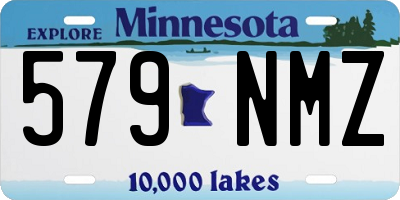MN license plate 579NMZ