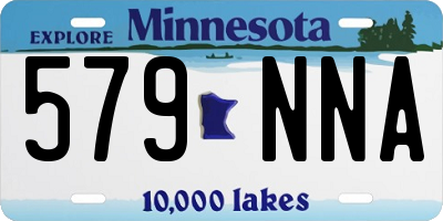 MN license plate 579NNA