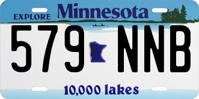 MN license plate 579NNB