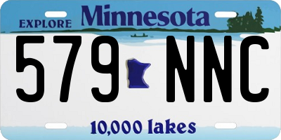 MN license plate 579NNC