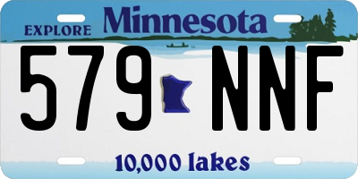 MN license plate 579NNF